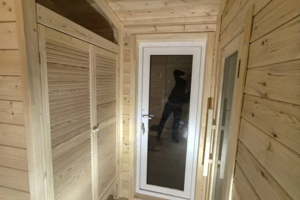 Баня из кедра с террасой фото № 9948