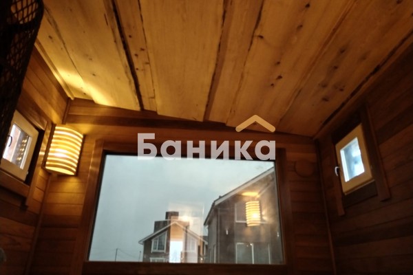 Баня из бруса с террасой фото № 5184